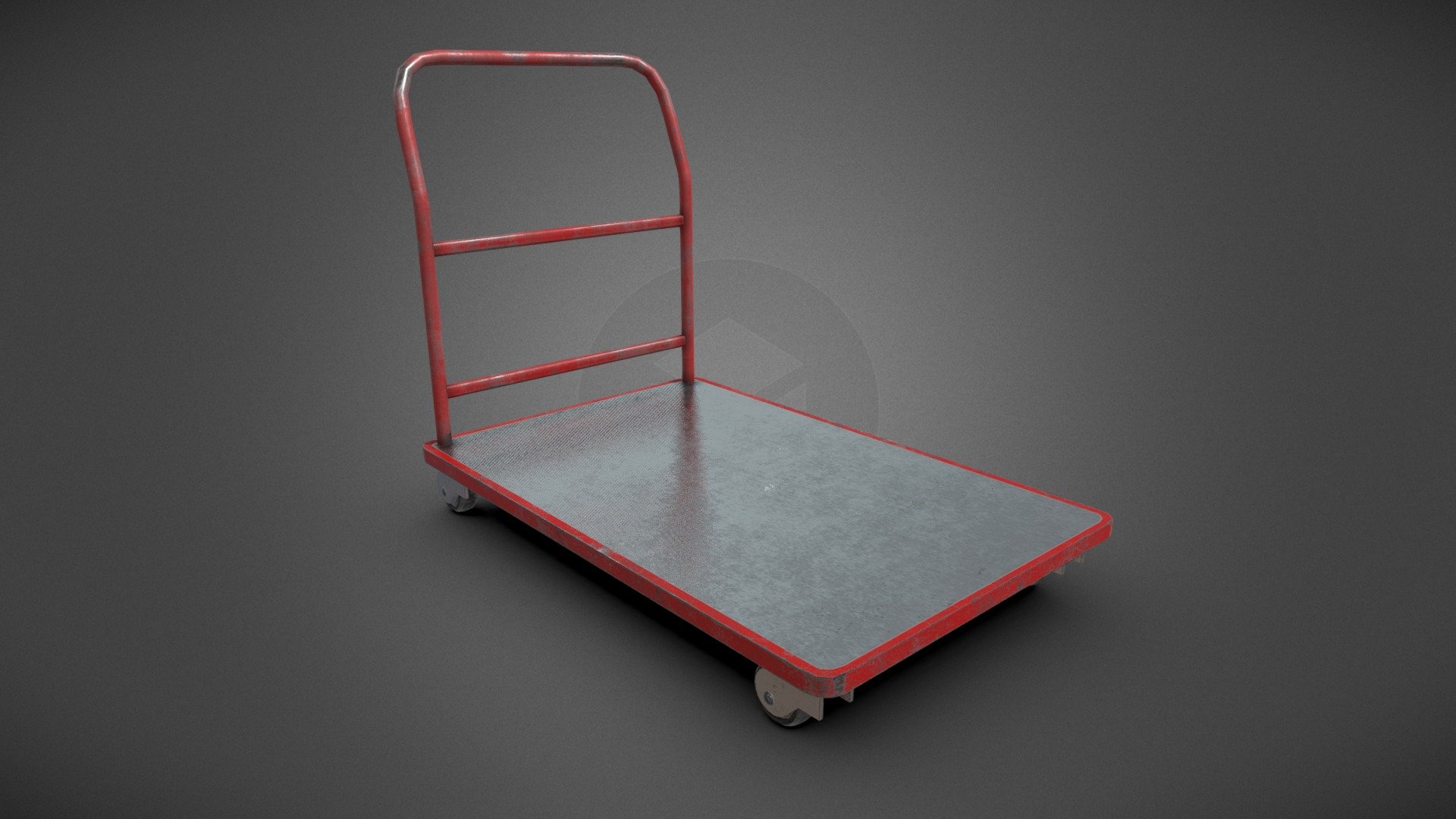 A platform trolley that I completed for my university project 3d model