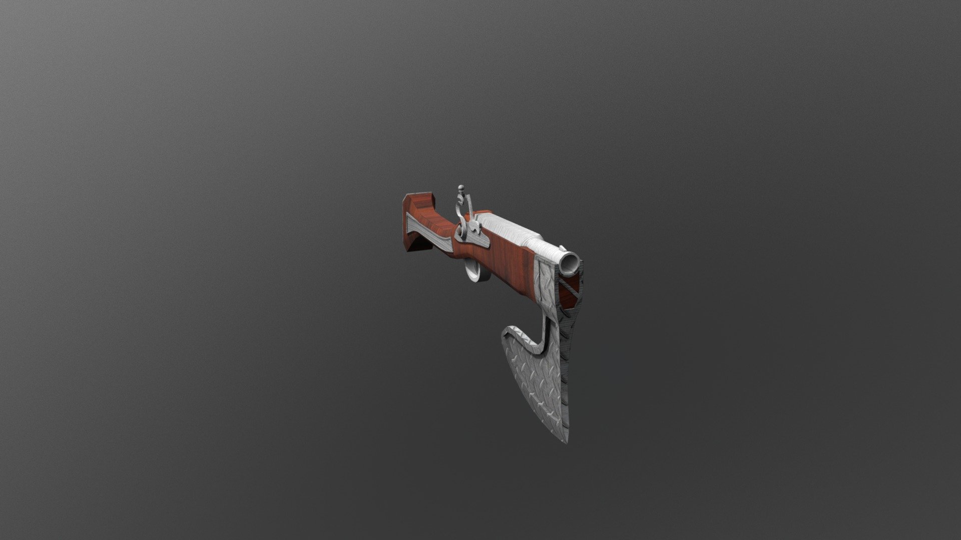 Mind Killer - Flintlock Axe Gun - 3D model by Jorell Hempire (@JorellHempire) 3d model