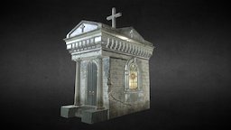 Tomb 05 tombstone, gamedev, crypt, game, lowpoly, tomb
