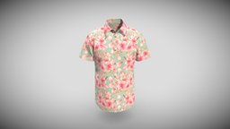 Printed Hawaiian Shirts Pocketless Design