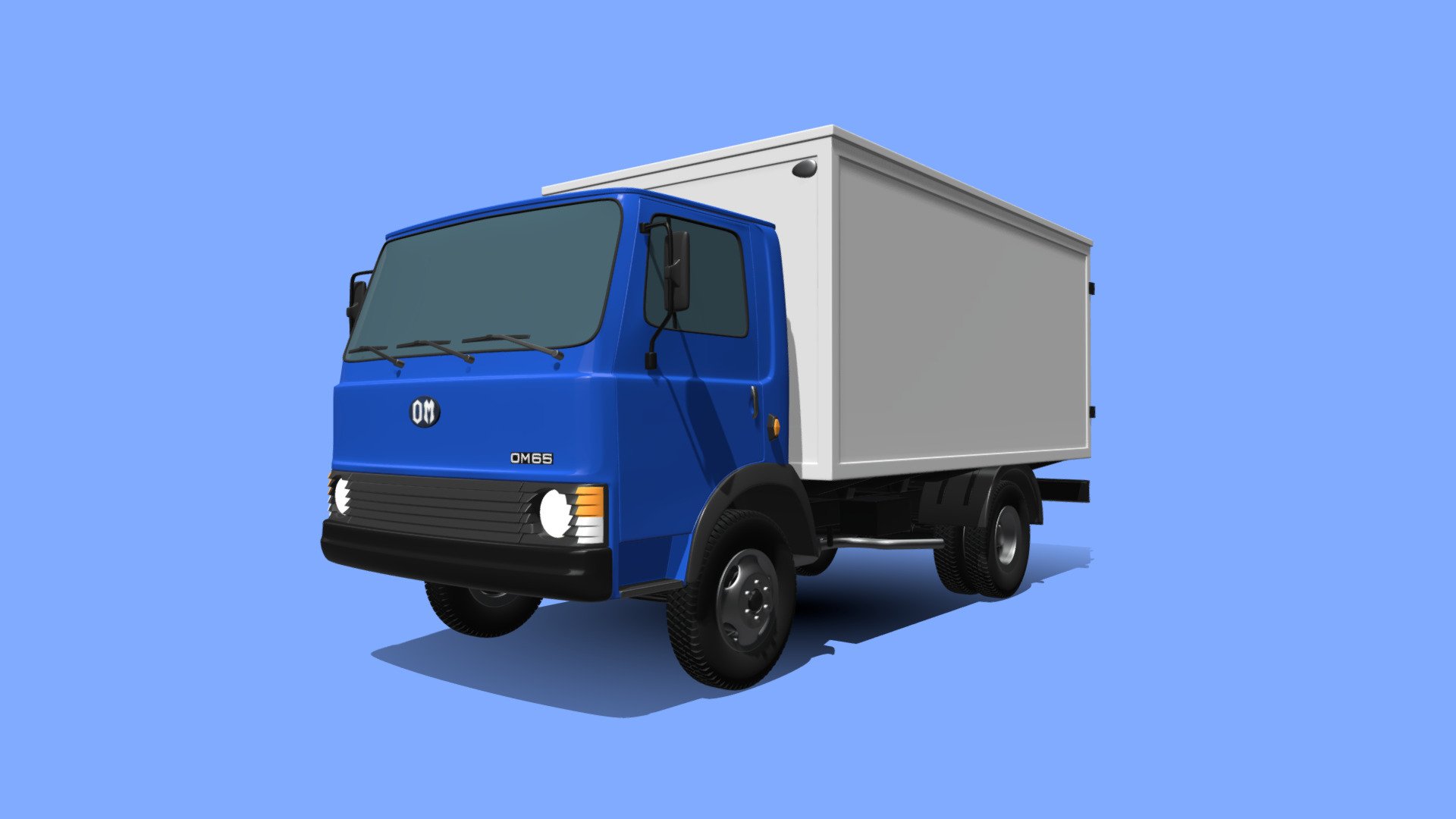 Model of an italian transport truck from the 70s; OM 65.

Polygons/Vertices:




Low Poly: 118,471/122,485

High Poly: 468,152/472,356

Available File variants:




BLEND (Modifiers not applied)

OBJ (Low Poly + High Poly)
 - OM 65 - Buy Royalty Free 3D model by Render at Night (@Render_at_Night) 3d model