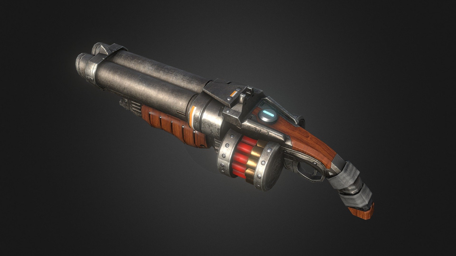 A shotgun with pbr, suitable for mobile and low polygon count 3d model