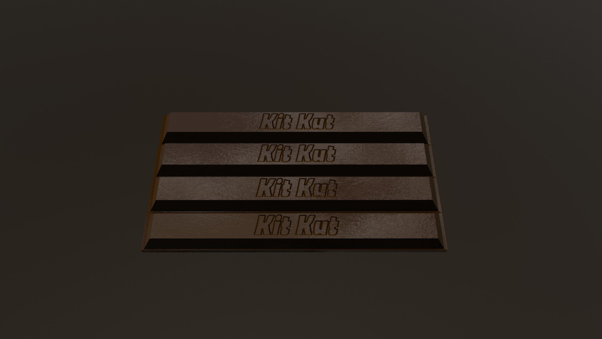 Kit kut Bar - 3D model by smartpotatoe97 3d model