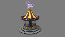 Flying swings prop, park, attraction, amusement, environment-prop, attractions, amusement-park, game-attraction, flying-swings