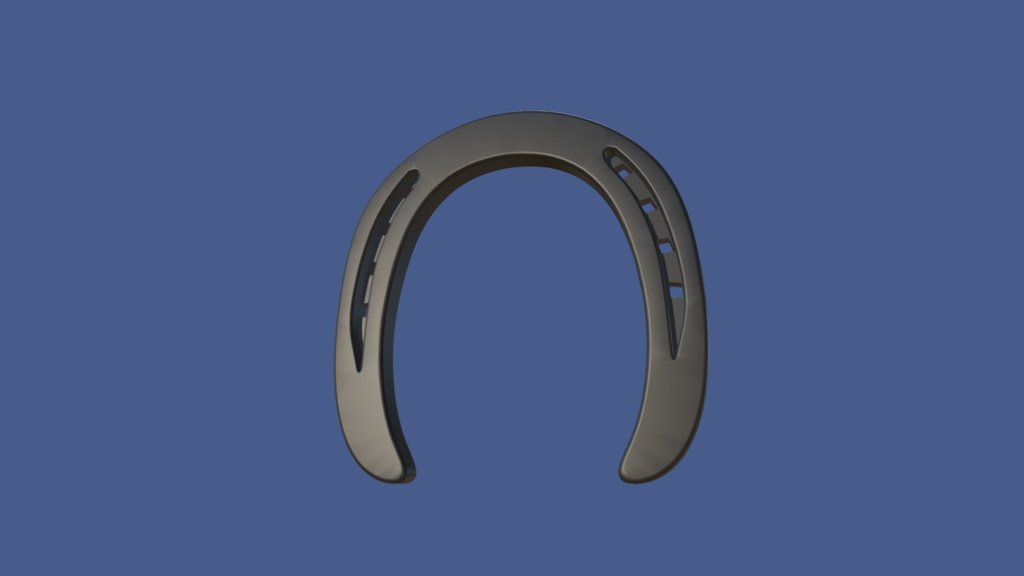 scale model horseshoe - horseshoe - 3D model by kaaa 3d model