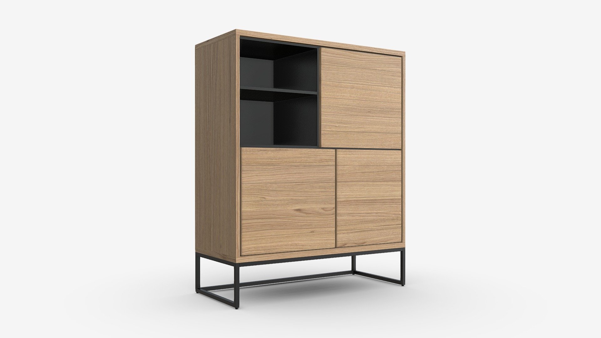 Cabinet with shelves 02 - Buy Royalty Free 3D model by HQ3DMOD (@AivisAstics) 3d model