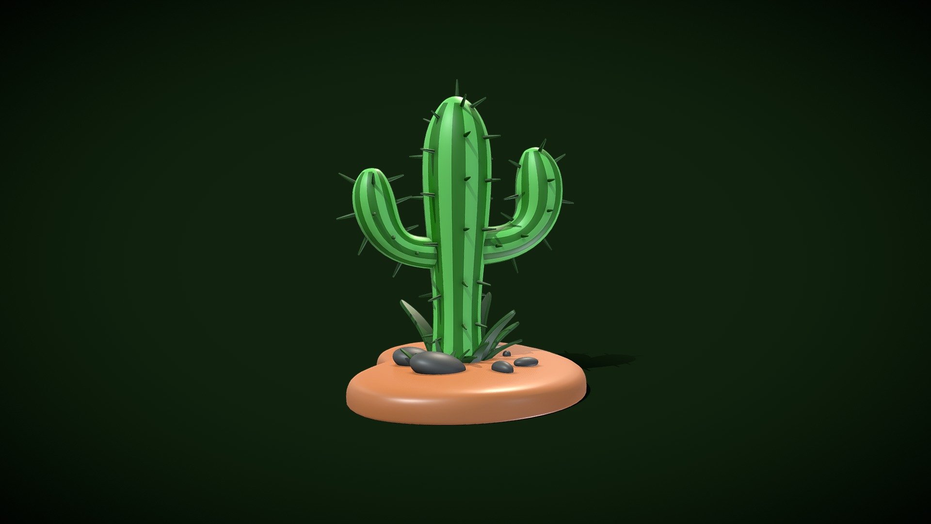 Cactus 3D Model made in blender 2.83 and rendered in cycles.

3D Printable and Scalable Model.

Wireframe render images are without subdivision.

Model Size:-
Length : 10 cm,
Width : 9 cm,
Height : 11 cm.

Statistics:-
Verts : 261410,
Faces : 261216,
Tris : 522432 3d model