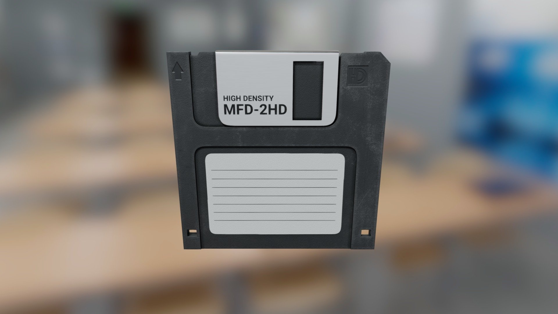 High quality model of a floppy disk - Floppy Disk - Download Free 3D model by p1xfx 3d model