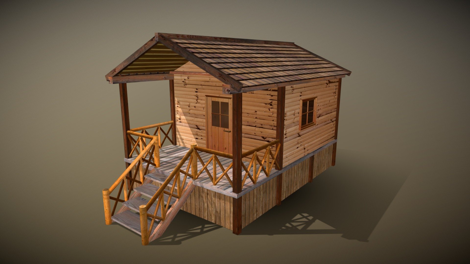 Wood house visual - Wood house - 3D model by Imre Horvath (@ImreHorvath) 3d model