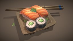Japanese food pack sushi