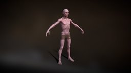 Stylized Slave Man Anatomy Game Model