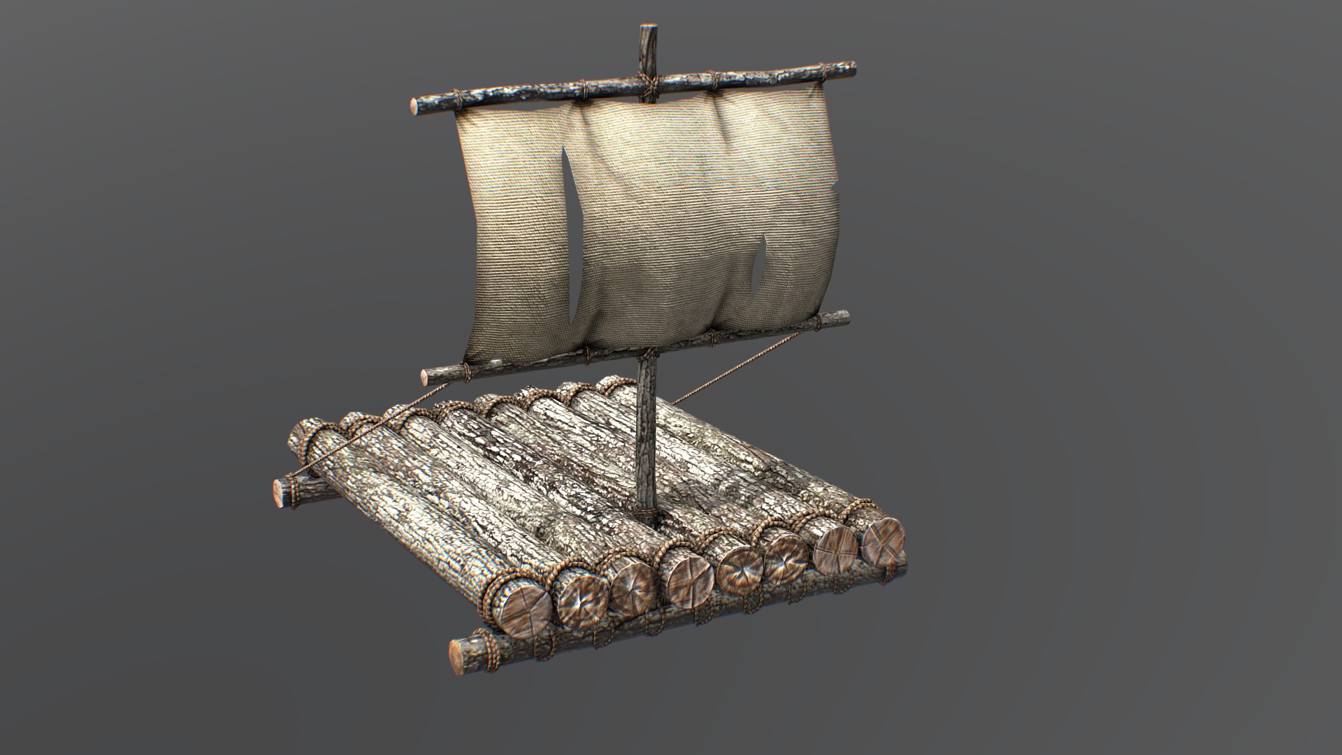Features: 
- High quality polygonal model - correctly scaled accurate representation of the original objects. 
- Model resolutions are optimized for polygon efficiency. 
- Model is fully textured with all materials applied. 


Models: 
3 objects : Wood / Sail / Ropes 
polygons: 20218 
points: 20044 


File formats: 
- OBJ 
- 3DS 
- Fbx 
- Cinema 4D R17. 
- tbcsene 2. 
- 3D MAX 2012 / 2016. 
- unitypackage. 
Every model has been checked with the appropriate software. 


Textures formats: 
Textures dim: (1024 x 1024) png. 
diffuse map / specular map / normal map / gloss map / OA map 


Please rate the model if you like it.thanks for visit 3d model