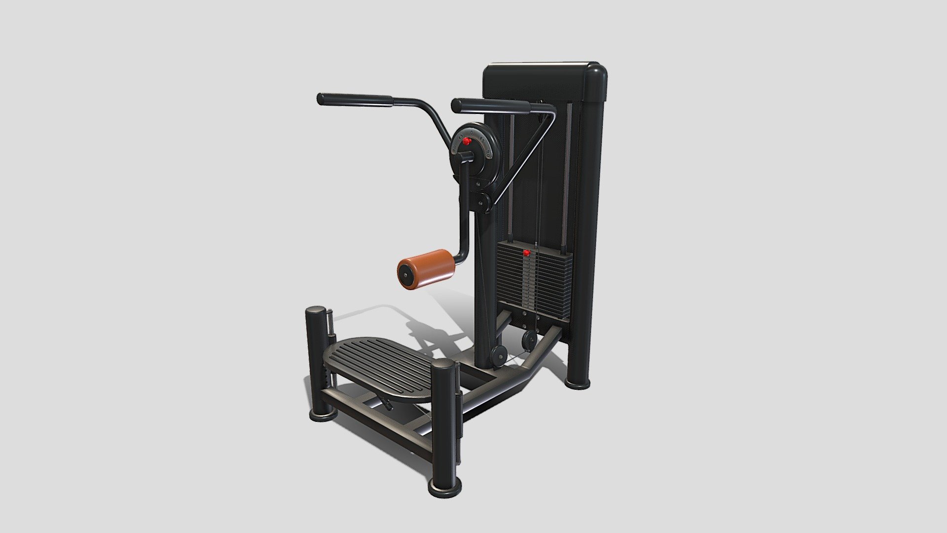 Gym machine 3d model built to real size, rendered with Cycles in Blender, as per seen on attached images. 

File formats:
-.blend, rendered with cycles, as seen in the images;
-.obj, with materials applied;
-.dae, with materials applied;
-.fbx, with materials applied;
-.stl;

Files come named appropriately and split by file format.

3D Software:
The 3D model was originally created in Blender 3.1 and rendered with Cycles.

Materials and textures:
The models have materials applied in all formats, and are ready to import and render.
Materials are image based using PBR, the model comes with five 4k png image textures.

Preview scenes:
The preview images are rendered in Blender using its built-in render engine &lsquo;Cycles'.
Note that the blend files come directly with the rendering scene included and the render command will generate the exact result as seen in previews.

General:
The models are built mostly out of quads.

For any problems please feel free to contact me.

Don't forget to rate and enjoy! - Multi hip machine - Buy Royalty Free 3D model by dragosburian 3d model