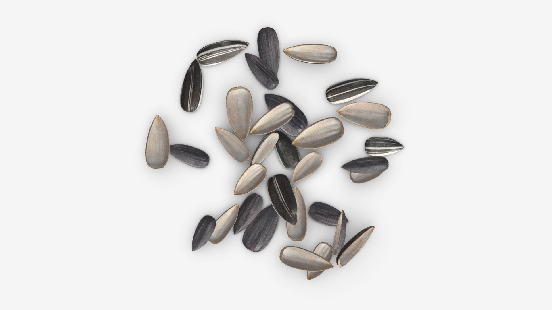 Sunflower seeds 08 - Buy Royalty Free 3D model by HQ3DMOD (@AivisAstics) 3d model