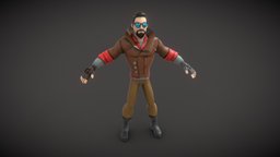 Game Character substancepainter, substance, lowpoly