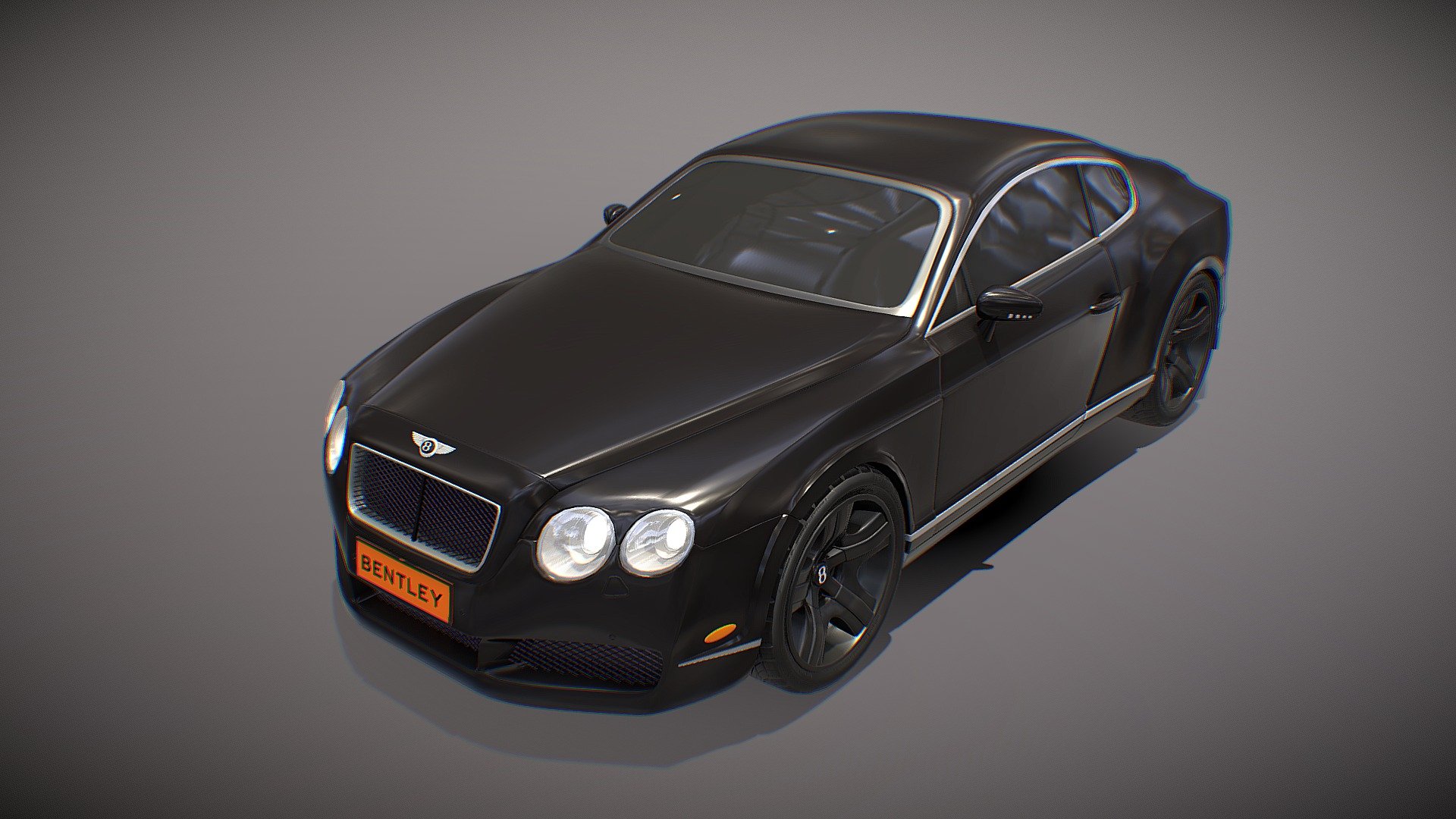 This is the High Detail Exterior Model of Bentley Continental GT. Modeling done in Blender and textured in substance painter.
Polycount:118554
Tricount: 236155
This Model have 4 Materials:
1.main body 2.body props 3.Wheels 4.Lights 5.Transparent Glass 3d model