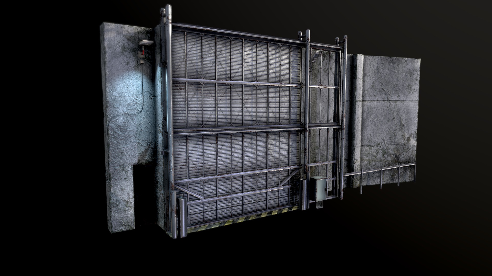 Security Gate - 3D model by the Georgeous (@thegeorgeous) 3d model