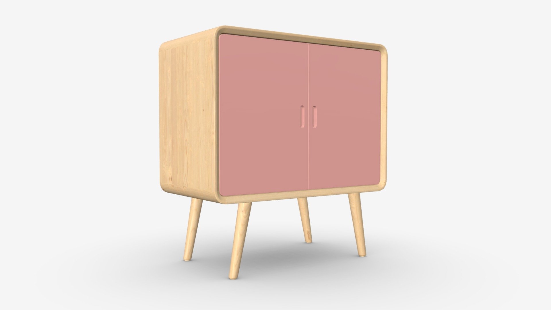 Wooden cabinet with drawers 02 - Buy Royalty Free 3D model by HQ3DMOD (@AivisAstics) 3d model