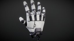 Sci-fi Robotic Hand cyberpunk, 3d, model, sci-fi, futuristic, robot, hand