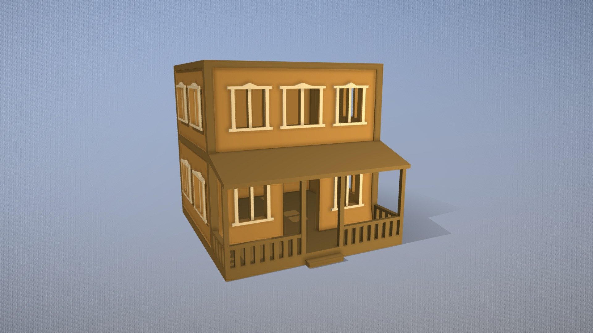 Old West House - 3D model by quoosbeatriz 3d model