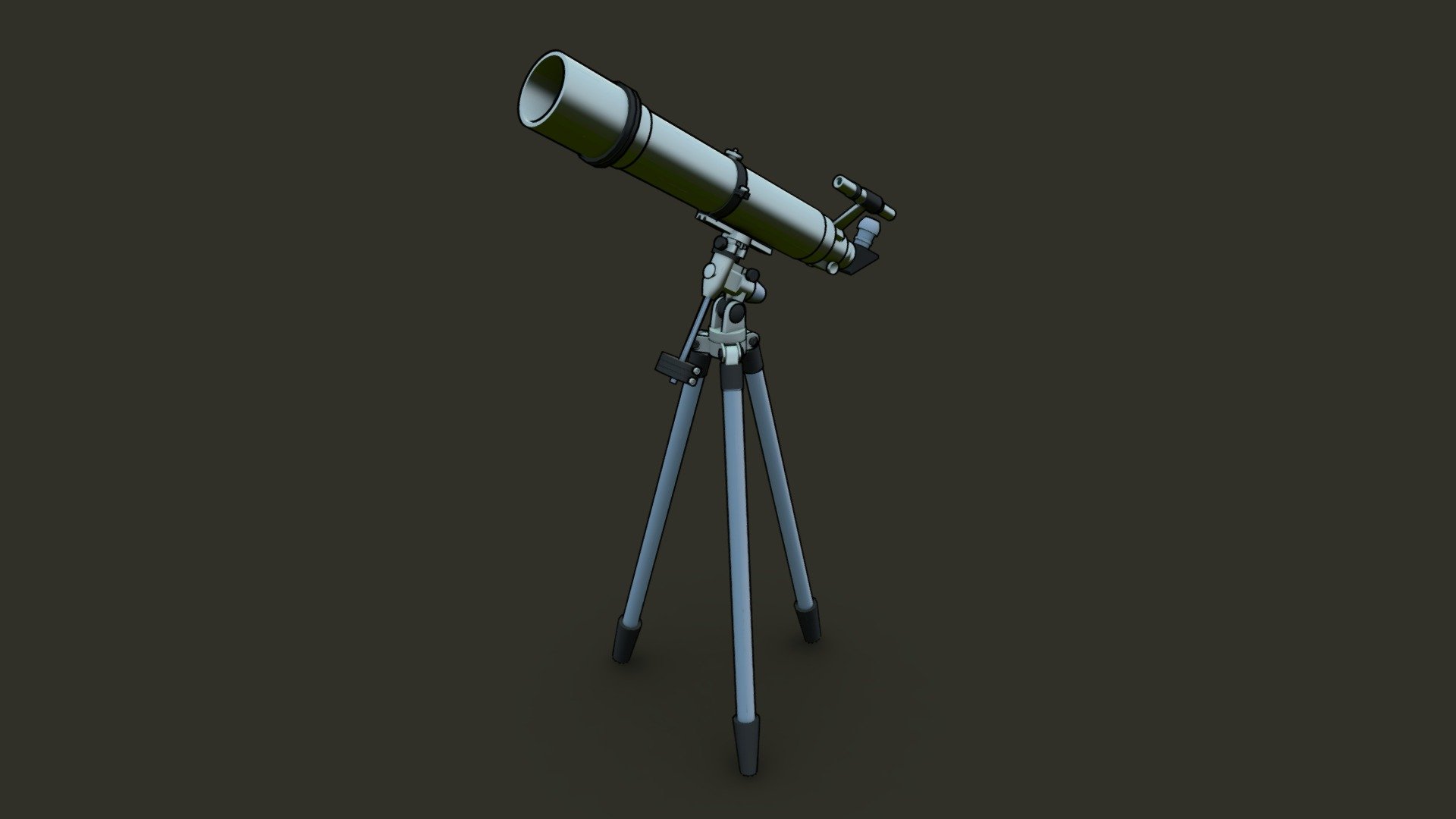 Telescope - Download Free 3D model by sieminskaola 3d model