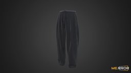[Game-Ready] Black Slacks Pants 3d-scan, pants, ar, realistic, fabric, slacks, photogrammetry, male-pants, causal, noai, scanned-object, 3d-scanned-object, fashion-scan, casual-pants, female-pants, slacks-pants, black-slacks, black-pants, black-slacks-pants
