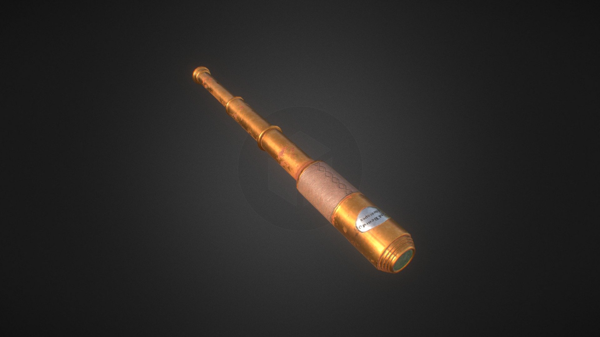 Arrgghhh! I really like this model especially painting parts =)I modeled this is blender and painted is substance painter - Pirate Telescope - Download Free 3D model by Batuhan13 3d model
