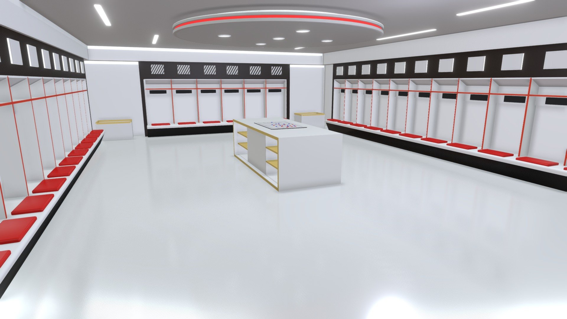 locker room 3d football - Football Dressing Room 3D - Buy Royalty Free 3D model by Shin Xiba 3D (@Xiba3D) 3d model