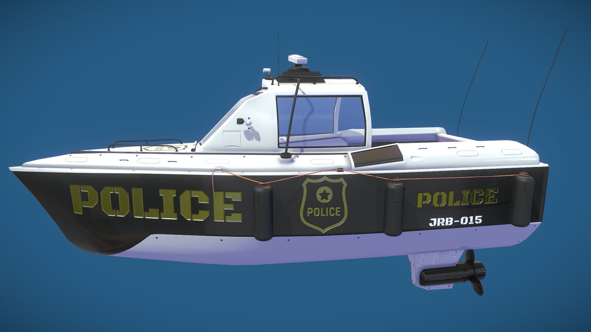 Police Predator - 70k Faces 136k Tri's

Intended to be used in a realitime engine or similar project. Not intended for uses such as 3D Printing.

Select textures are 4k, others are smaller depending on value. All textures used PBR Metallic Roughness.

UV's are unwrapped, not overlapping and laid out in a single UV tile.

Modelled in Maya 2020, textured in Substance Painter 2021.1.0 

The model itself is comprised of a hierarchy of seperated objects. Anything can be easily removed or added without destruction.

Included in the extras ZIP is the substance painter project file, the maya scene file, as well as the used FBX File 3d model