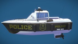 Predator Police Boat police, motor, speed, vessel, equipment, ocean, law, camera, water, radar, speedboat, enforcement, vehicle, ship, boat