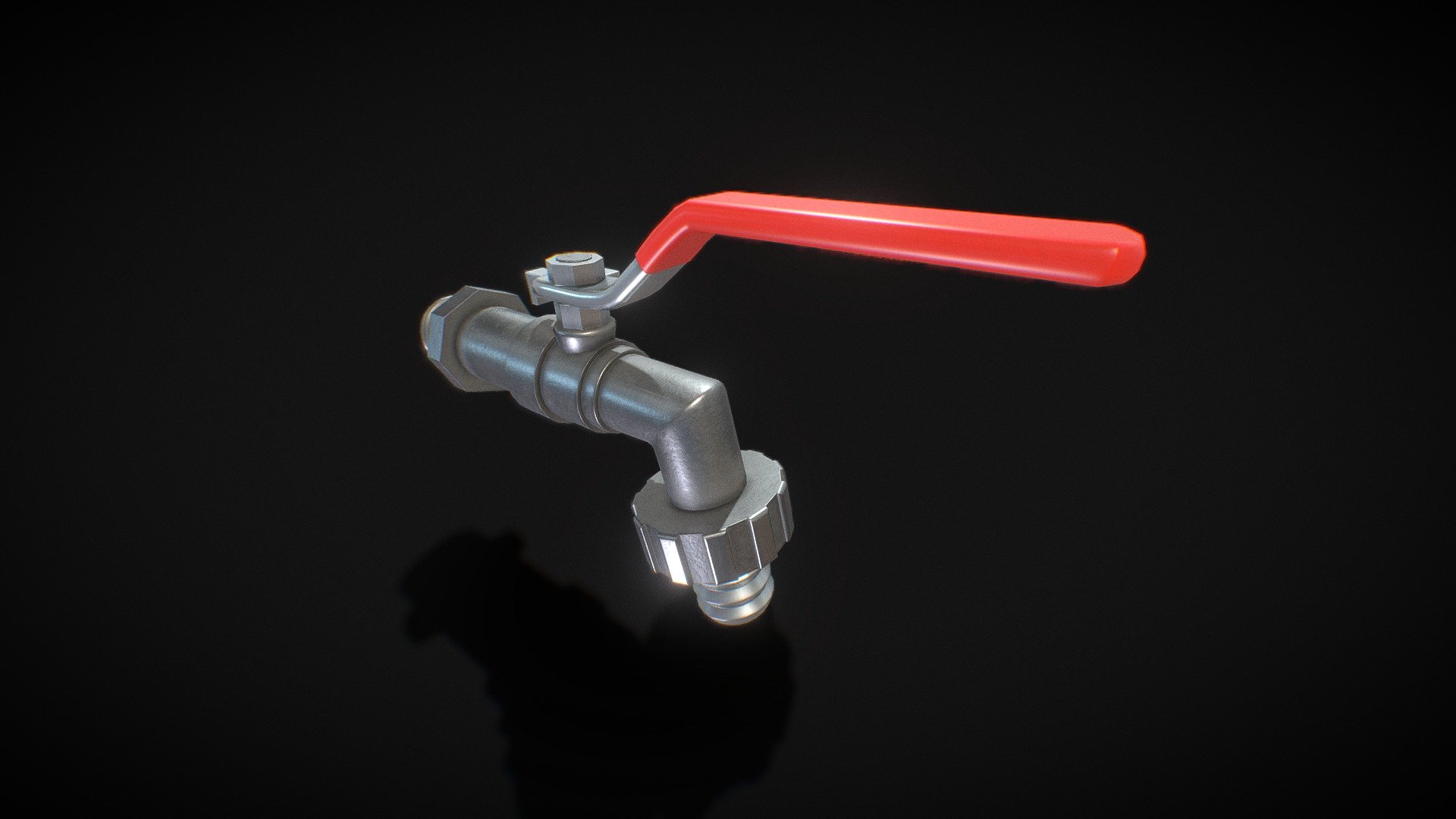 Valve Tap red 3d model ready for VirtualReality(VR),Augmented Reality(AR),games and other render engines.This lowpoly 3d model is baked with 4k resolution textures.The PBR_Maps includes- albedo,roughness,metallic and normal 3d model