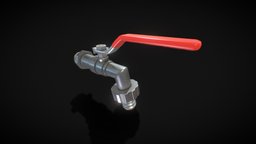 Valve Tap red office, valve, modern, bathroom, pipe, flow, sink, emergency, fire, hydrant, tap, fixture, hose, arch-viz, architecture, design, house, home, building