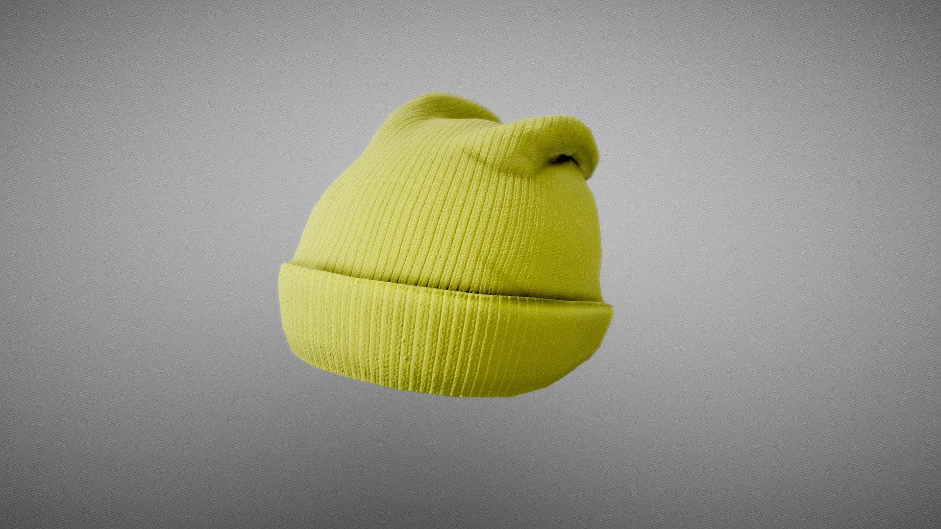 Simple beanie, real world scale, non overlapping UV, can use tileable textures 3d model