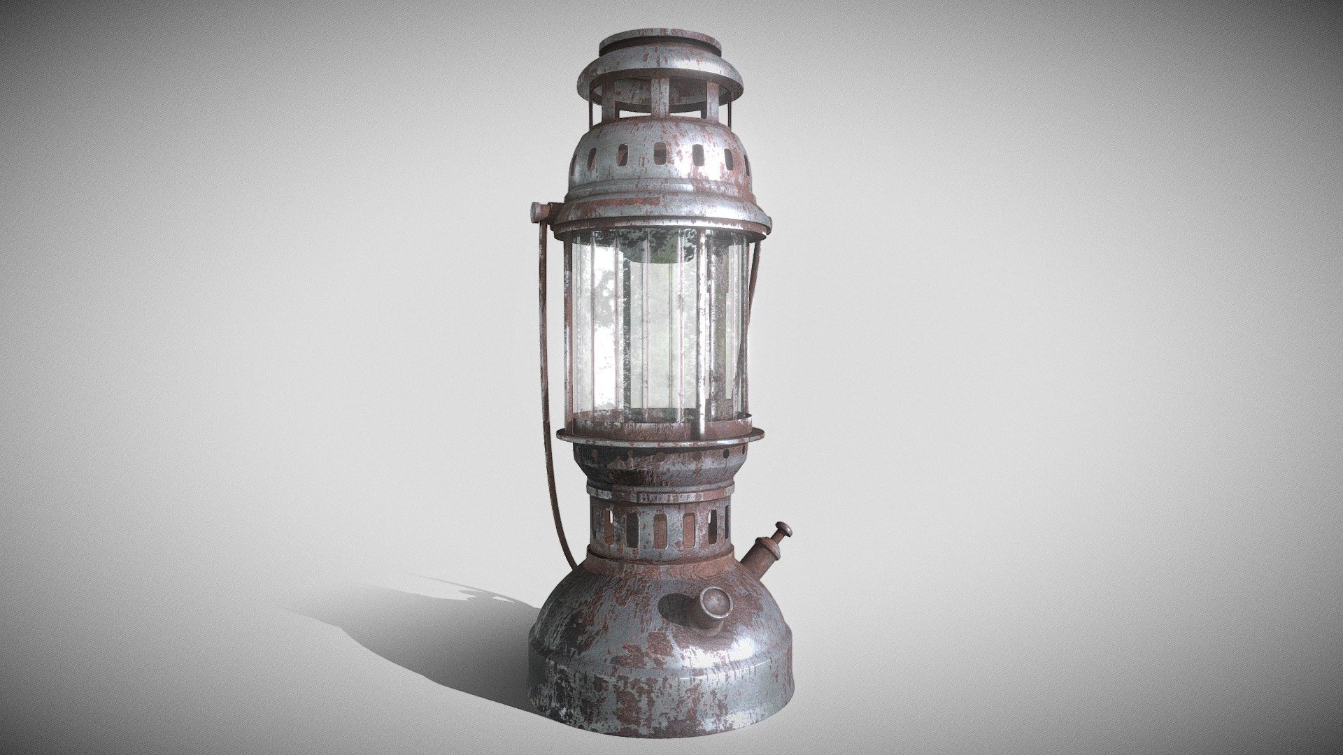 Game Asset Old Petromax
Petromax is a type of lighting device (lamp) that uses pressurized kerosene as fuel, and is assisted in turning it on with spirit (kerosene, paraffin).

Create In Blender &amp; Substance Painter - Old Petromax / Kerosene Lantern Indonesian - 3D model by solodevelopment97 3d model