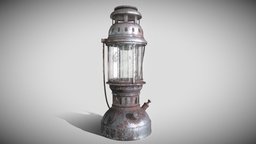 Old Petromax / Kerosene Lantern Indonesian lamp, old, indonesian, oldlamp, gameasset