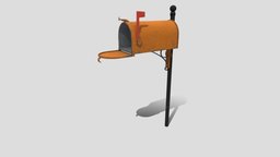 Mailbox_02 mail, mailbox, delivery, postbox, exterior-design, ups, postman, mailman, fedex, house, street