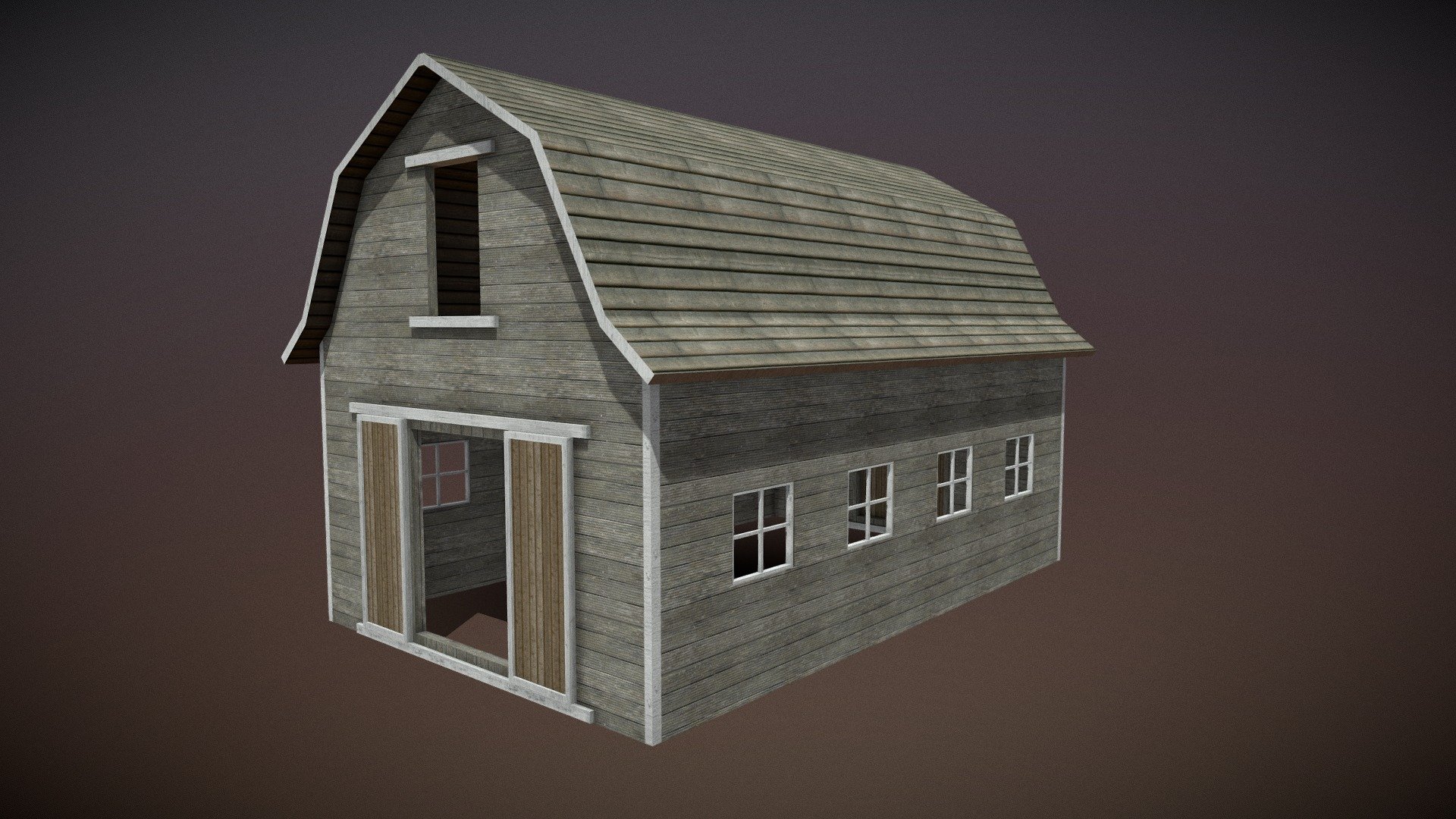 A 20th century Western era Barn. Works great in any modern game engines or for rendering purposes. The model comes with two texture and material setups. Both the interior and exterior are textured.

Available in: blend, fbx, 3ds, obj, mtl and UnityPackage.

Textures are in 4096x4096 PNG format:




Diffuse/Albedo Texture

Normal Map

Ambient Occlusion

Unity Package includes easy to use drag and drop prefabs.

Materials are Native to Blender 2.79 (Packed textures) ,Files types have been exported from Blender

For any help or inquiries please message me directly on Sketchfab or on my email: howardcoates95@gmail.com - Barn - Buy Royalty Free 3D model by HowardCoates 3d model