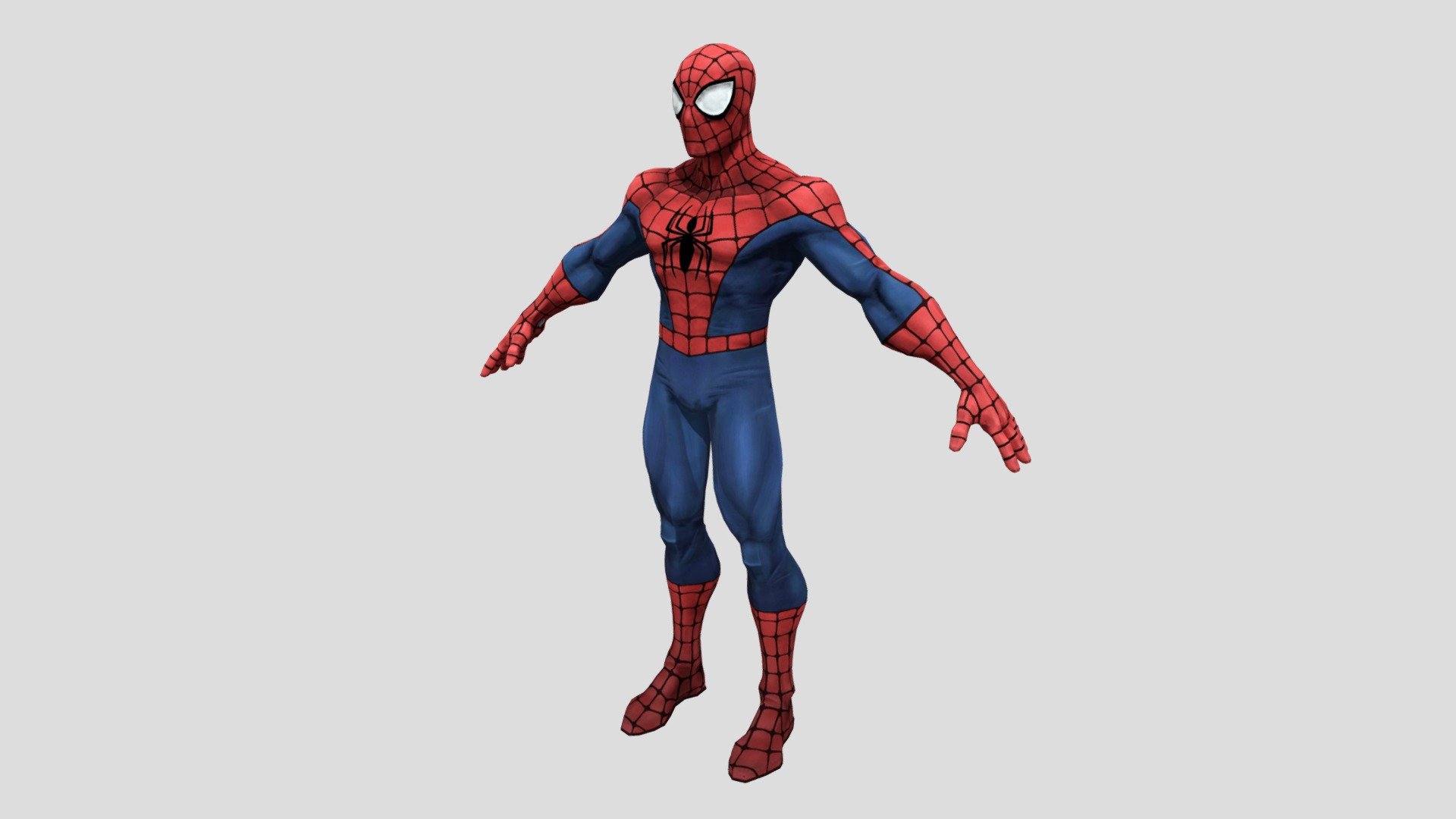 -Model was given, I rigged and paint the skin weights.-

Model is the popular superhero character Spiderman 3d model