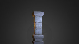 Stone Pillar (Dungeon Assets) dungeon, medieval, pillar, stone, gameasset, fantasy