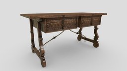 18th Century Spanish table table, old, blender