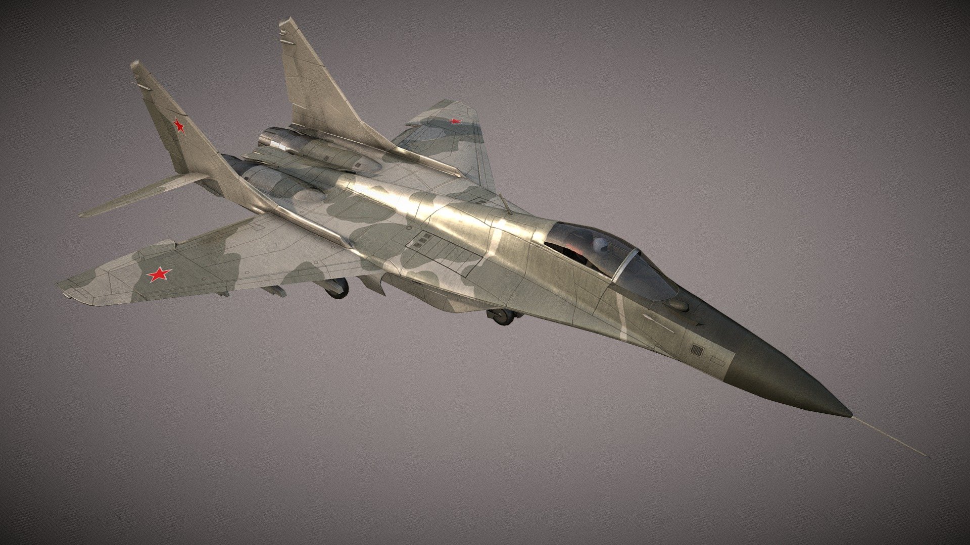 animated Mig29a russian jet fighter - animated Mig29a russian jet fighter - 3D model by jotar 3d model