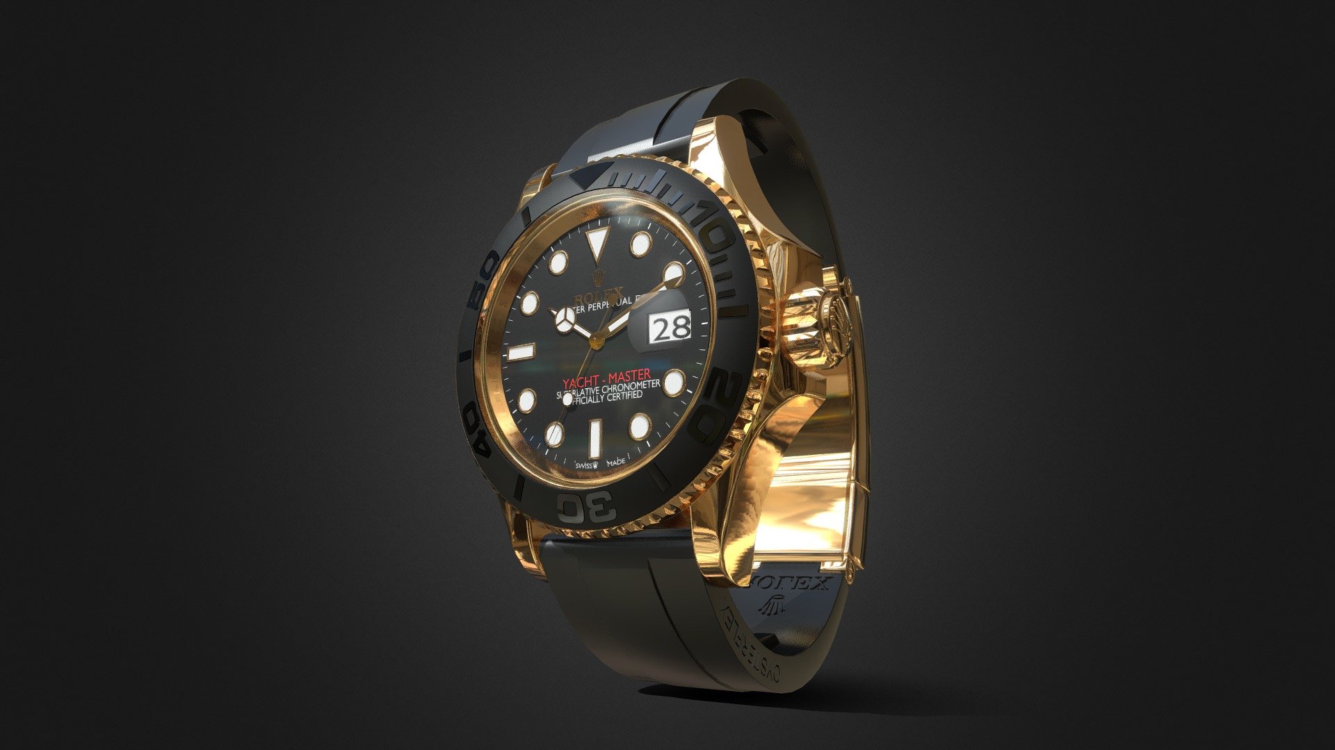 Discover the epitome of precision and luxury with my meticulously crafted 3D model of the Rolex Yacht-Master. This digital masterpiece is an exquisite representation of one of the world's most iconic timepieces, ideal for watch enthusiasts, collectors, and designers 3d model