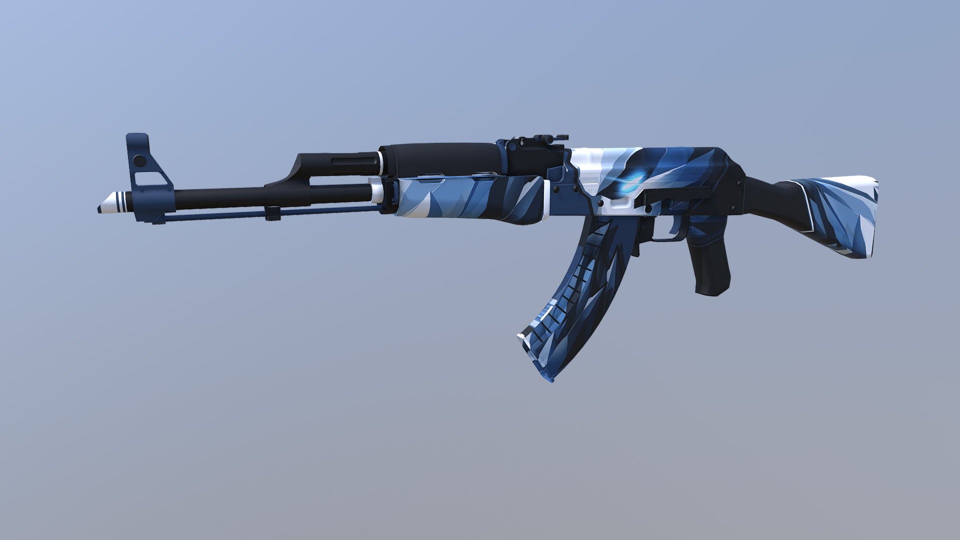 AK47 Ice skin, really love this looks.
added carbon for more awesomeness lol - Ice Collection Ak47 Vol 1.0 - 3D model by NorGlace (@glaciuscreations) 3d model