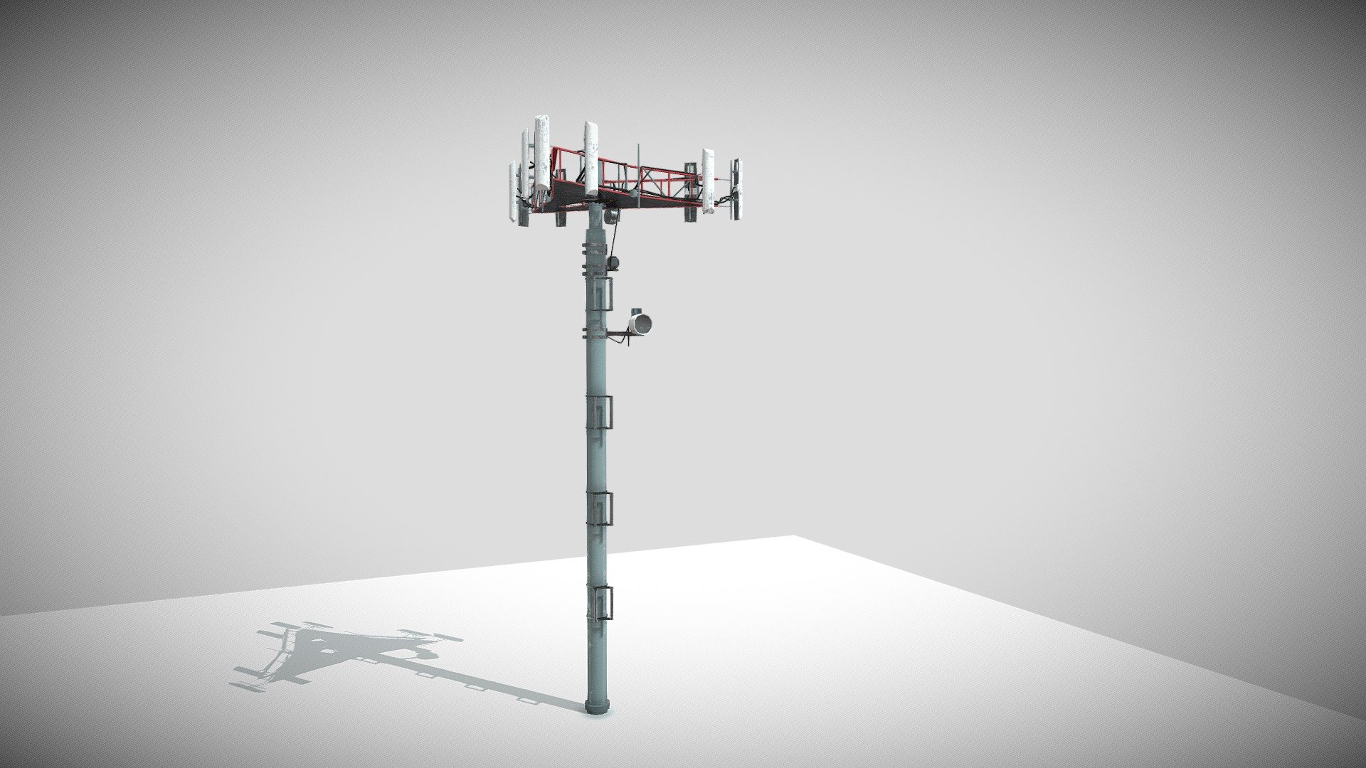 well detailed celltower for games, archviz and film renders - Telecommunication Tower with 4k textures - Buy Royalty Free 3D model by topchannel1on1 3d model