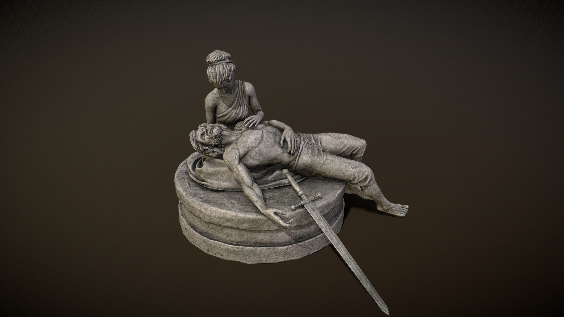Saint of Sancre Tor statue in Chorrol (Skyblivion Project) - Saint of Sancre Tor statue - 3D model by Mandrake (@mandrake_3d) 3d model