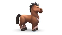 Cartoon Medieval Brown Horse MMO Animal gladiator, rpg, toon, mount, ambient, pet, transport, medieval, mammal, brown, mmo, color, npc, farm, game-ready, difuse, game-asset, mane, stallion, stud, low-poly-model, lowpolymodel, horsehead, foal, farm-animal, character, handpainted, cartoon, game, lowpoly, gameart, hand-painted, horse, gameasset, creature, animal, fantasy, textured, colt, "handpainted-lowpoly", "gameready"