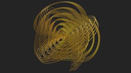 Curve Sphere sphere, golden, blender, blender3d, animation, gold, geometrynodes