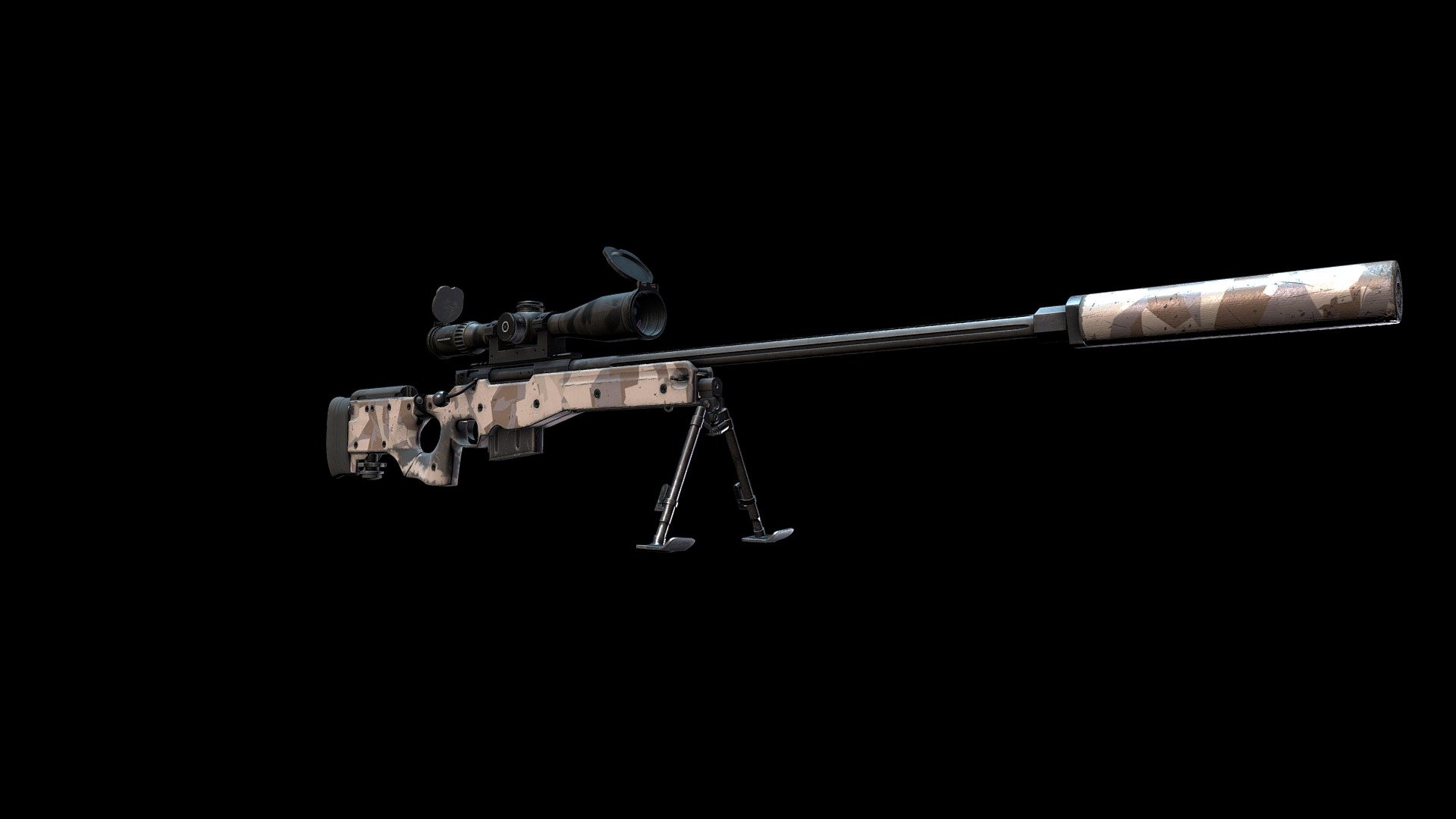 Manufactured by Accuracy international England.
Scope manufactured by Schmidt&amp;Bender.

One of the most popular sniper rifle in video games and top quality in real life. Obtained by those who need top performance and accuracy at any time.

Modeled in blender textured Substance Designer.
If have any questions you can contact me by email or comment. Email - erikasmulskis@gmail.com - Sniper Rifle L115A3 - 3D model by VIPUKS 3d model