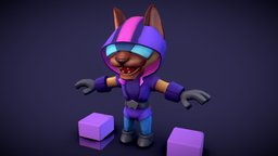Bomber T2 cat, bomber, t2, character, game, design