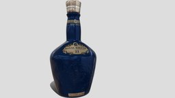 Royal Salute 21 whisky sapphire bottle